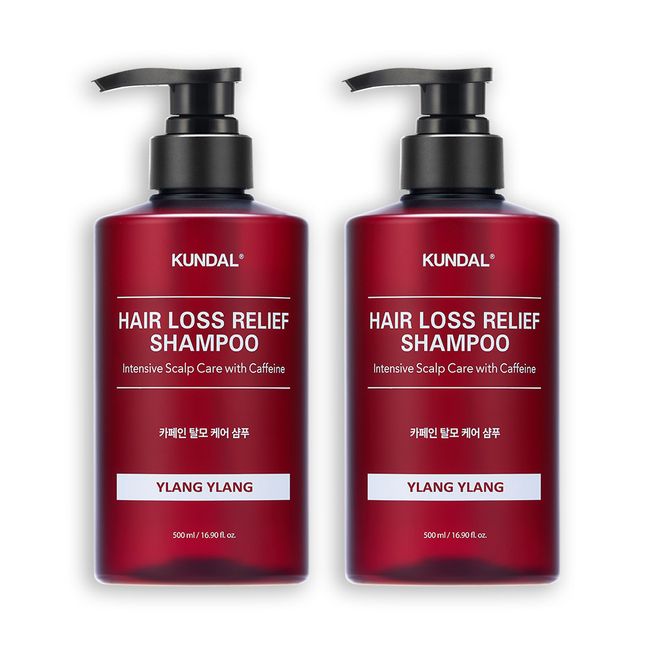 Kundal Caffeine Hair Loss Shampoo 2 Piece Set Ylang Ylang 500ml