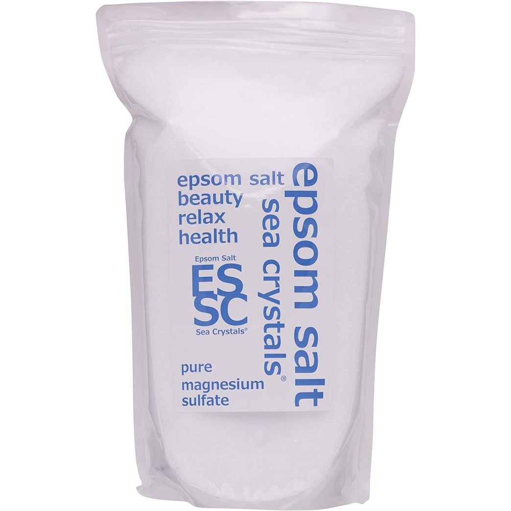 Epsom Salt Sea Crystals (Pure Magnesium Sulfate) Bath Salts (2.2 kg) for Approx.14 Uses