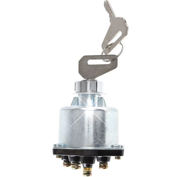 Tierneys Ignition Switch, Engine Starter, Switch, Engine Key System, Construction Machinery, Agricultural Machinery, Combine, Tractor Parts, Universal Type, Includes 2 Keys