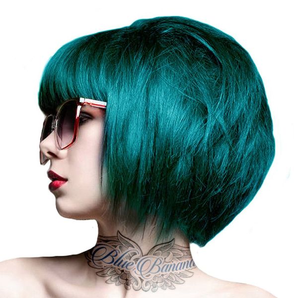 2 x Crazy Colour Semi Permanent Hair Dyes 100ml (Pine Green)