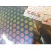 Dichroic Glass:CBS 96 COE Dot #3 Pattern on Rainbow Thin Clear - 3"Sq