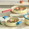 Danish 8" Low Stock Pot with Lid, Nonstick Ceramic Coating Multi Casserole