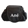 Ané Lazy Drawstring Make up Bag, Black Travel Cosmetic Organiser Pouch for Women