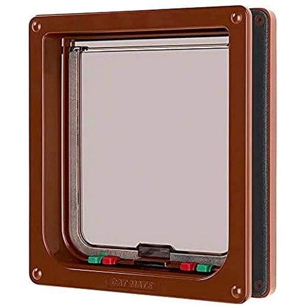 Cat Mate Large 4-way Cat Flap Brown