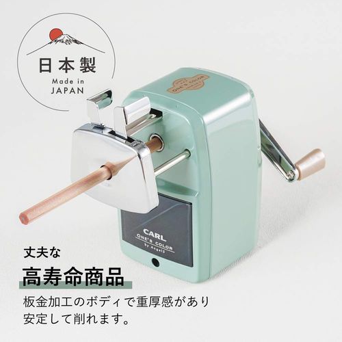 CARL Stationary A5PR3-U Angel 5 Premium 3 Pencil Sharpener, Light Green