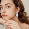 FILMOON Geometric Chunky Dangle Earring (leaf)