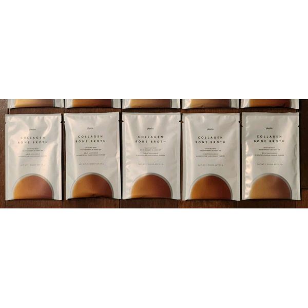 5 Pack Plexus Collagen Bone Broth Savory Beef 0.85 oz Packet New Sealed Packets