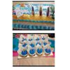 Surfboard Cake Decorations and Cupcake Toppers - 24 pcs