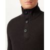 Jack & Jones Men's JPRBLAPERFECT Knit HIGH Neck Button Pullover Sweater, Java, L