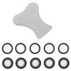 CENPEK 10PCS Transducer Discs for Dimplex Electric Fire Wall Electric Fire Dimplex Optimyst Transducer with Replacement Tool