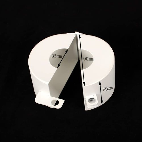 TEMEILI Door Lock Cover ，Without Drilling Doorknob Lock，from Outside Prevents Turning of Door Knob and Access to Keyhole,Door Knob Lock for Apartment Evictions,Childproof (White with Lock