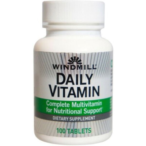 Windmill Daily Vitamin Complete Multivitamin for Nutritional Support 100 Count