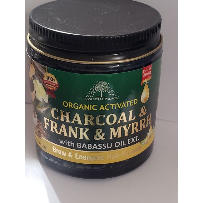 Organic Activated Charcoal Frankincense and Myrrh Pomade