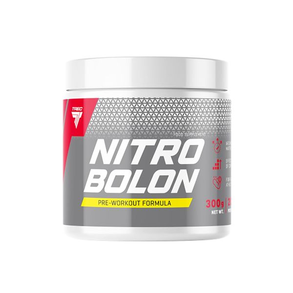 Trec Nutrition Nitrobolon - Advanced Pre-Workout Formula with Creatine Stack, Performance Enhancer, Boosts High Intensity Workouts & Rapid Absorption (300g, Tropical)