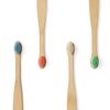 Wild & Stone Organic Baby Bamboo Toothbrush | Four Colours | Soft Fibre Bristles | 100% Biodegradable Handle | BPA Free | Vegan Eco Friendly Baby Toothbrushes