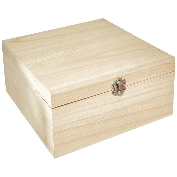 Zeller Storage Box, Brown, 23 x 23 x 11 cm