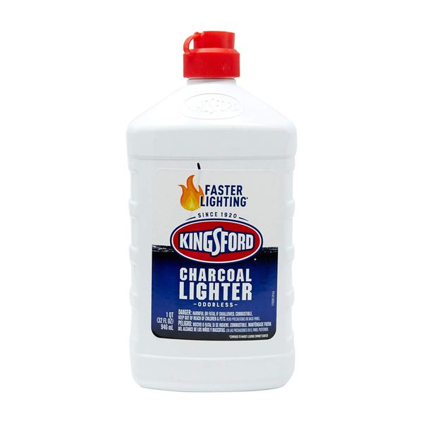 Kingsford Odorless Charcoal Lighter Fluid for BBQ Charcoal 32 Fluid Ounces (Package May Vary)