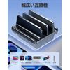 VAYDEER Laptop Stand PC Stand Vertical 2 Stand Holder Adjustable Width ABS Plastic for Tablet/iPad/MacBook Pro Air Vertical - Black