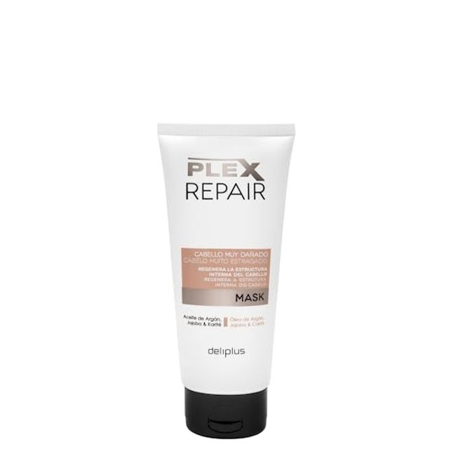 Plex Repair Maske stark geschädigtes Haar mit Argan-, Jojoba- und Shea-Öl, 200 ml. Deliplus