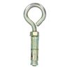 10mm Closed Hook Eye Bolts Rawl Shield Wall Anchor Expansion Brick Stone 8pc