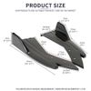 Rear Diffuser Bumper Splitter Canard Lip Side Skirts Black For Chevrolet Malibu