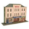 Metcalfe OO Low Relief Cinema & Shops Ready Cut Card Kit