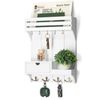 Decorative Key Holder Wall Mount for Home Decor - Stylish Mail Organizer with 9 