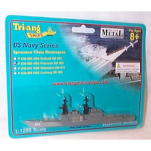 TRI-ANG triang minic USS peterson DD 969 ship 1:1200 scale diecast model