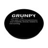 Funny Grunpy Definition Running Runner Gag Marathon PopSockets Adhesive PopGrip
