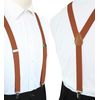 JEMYGINS Rust Mens Suspender with 3 Strong Clips Adjustable Braces (29)
