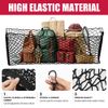 For Jeep Gladiator Car Rear Truck Bed Cargo Net Envelope Elastic Storage w/ Hook