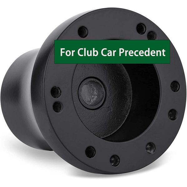 Roykaw Golf Cart Steering Wheel Hub Adapter Compatible with Club Car Precedent - Black