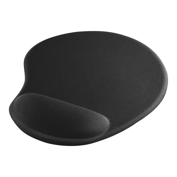 Buffalo Wrist Rest Integrated Memory Foam Mouse Pad Black BSPD16BK