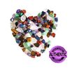 Mixed Natural Crystal 7 Chakra Stones, One Bag, About 100 Pieces, Weights About 160 Grams in Total, Small Size