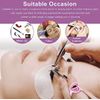 Eyelash Extension Glue Ring 100PCS Disposable Eyelash Ring Heart-shaped PINK