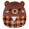 Squishmallows 7.5" Omar The Bear in Plaid Shirt