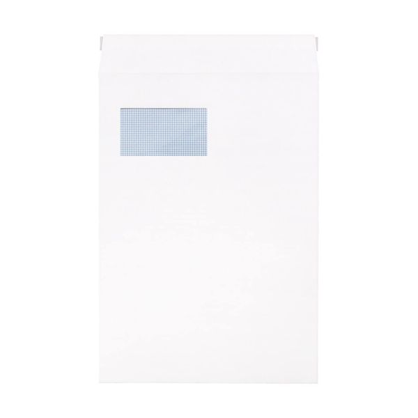 Basic Plain White 20 Corner Window Envelopes, 3.5 oz (100 g), Printed on Basic, Taped (100 Sheets)