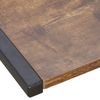 L Shaped Brown Desk Corner Computer Gaming Laptop Table Workstation Bedroom