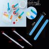 S.fields.inc Resin Tools Set Measuring Cup Mold Silicone Toning Palette 8 Piece Set