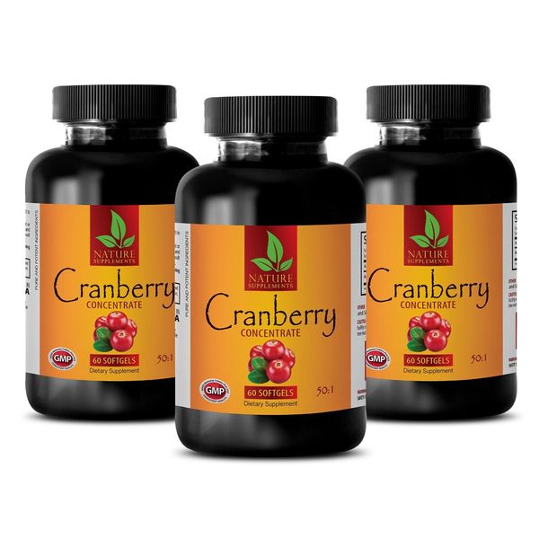 Concentrated CRANBERRY EXTRACT Pills 252mg - Urinary Tract Help - UTI Aid - 3Bot