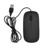 Keyboar Mouse EET Ultra-Thin USB Wired Keyboard and Mouse Set Combo (Black)