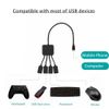 USB C Hub 1-to-4 with Octopus Arms,10.8in Cable,USB2.0 Port for U Disk,Mouse,Keyboard,Printer,Game Controller