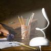 Eaxus® LED Desk Lamp - USB or Batteries. Flexible Bendable, Dimmable, White