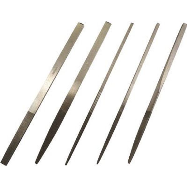 S10HA Precision Diamond File Set, Set of 10, Semi-Round