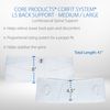 Core Products Corfit LS Lumbar Support Adjustable Back Brace for Pain Relief, Men/Women - White, Medium/Large