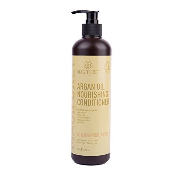 Argan Oil Shampoo and Conditioner Set (2 x 16.9 Oz) - MagiForet Organic Shampoo & Conditioner Sulfate Free - Soft & Smooth, Gentle on Curly & Color Treated Hair,For Men & Women (conditioner)