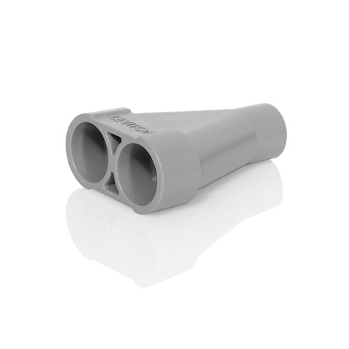 Leviton Concrete Floor Box â€˜Yâ€ Conduit Adapter, FBYAD-GY, Gray