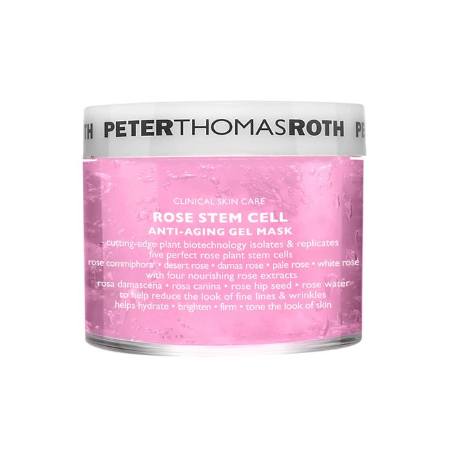 Peter Thomas Roth Rose Stem Cell Anti-Aging Gel Mask Nährende Gesichtspflegemaske mit Rosenwasser, Hautpflege mit Rosa Canina, Aloe Vera, Vitamin A und Vitamin C - Für alle Hauttypen geeignet