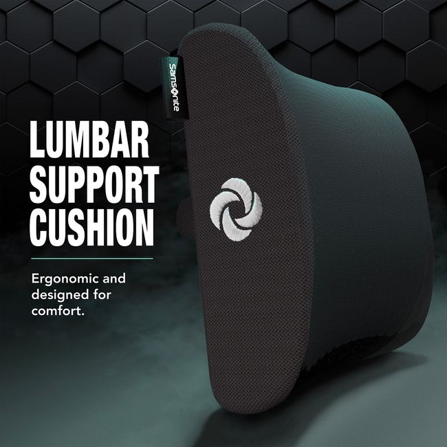 SAMSONITE - Lumbar Support Pillow For Office Chair And Car Seat