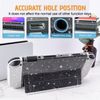 DLseego Case for Switch OLED Model 2021, Glitter Dockable Case PC Back Cover with Flip Shell Compatible with Switch OLED Console,Clear